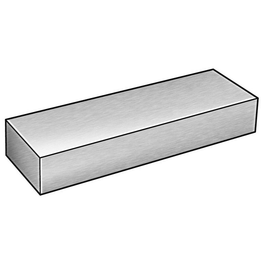 GRAINGER APPROVED 2HHL2 Carbon Steel Rectangular Bar,6′ L,2″ W 2HHL2