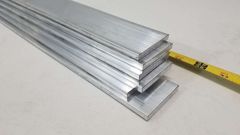 6061 Aluminum Flat Bar, 3/16″ x 2″ x 36″ long, Solid Stock, Plate, Machining