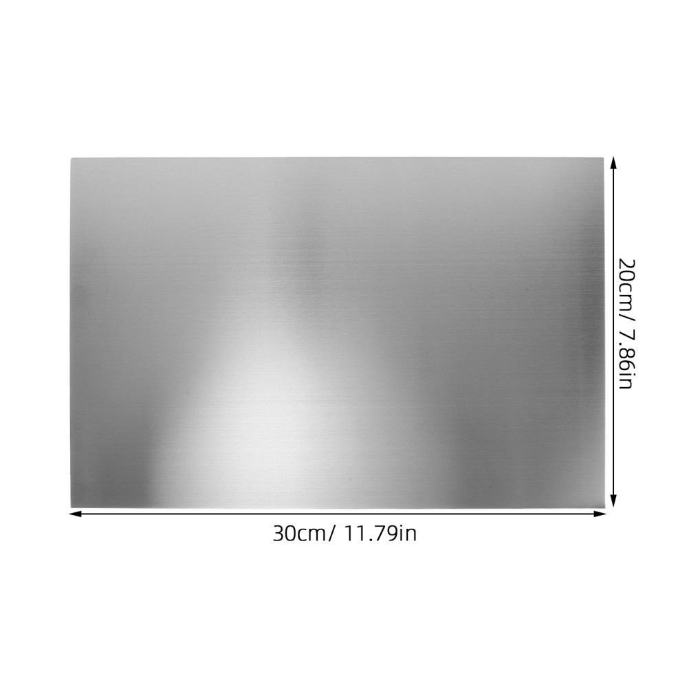 Stainless Steel Sheet, 12×8” 8mm/0.3” Thickness Stainless Steel Plate, Metal