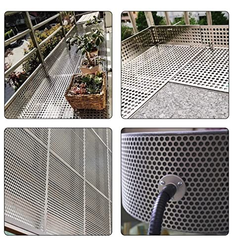Perforated Stainless Steel Sheet 12″ x 12″ x 0.06″ (16 GA) – Metal Mesh Panel
