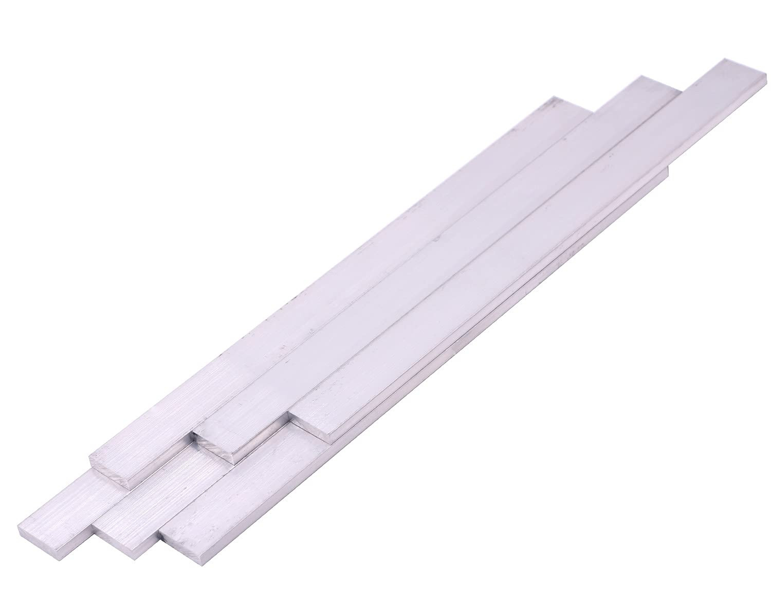 6 Pieces 1/4″ (6Mm) X 1″(25Mm) Square Aluminum Flat BAR 12″ Long .236″6061 T6511