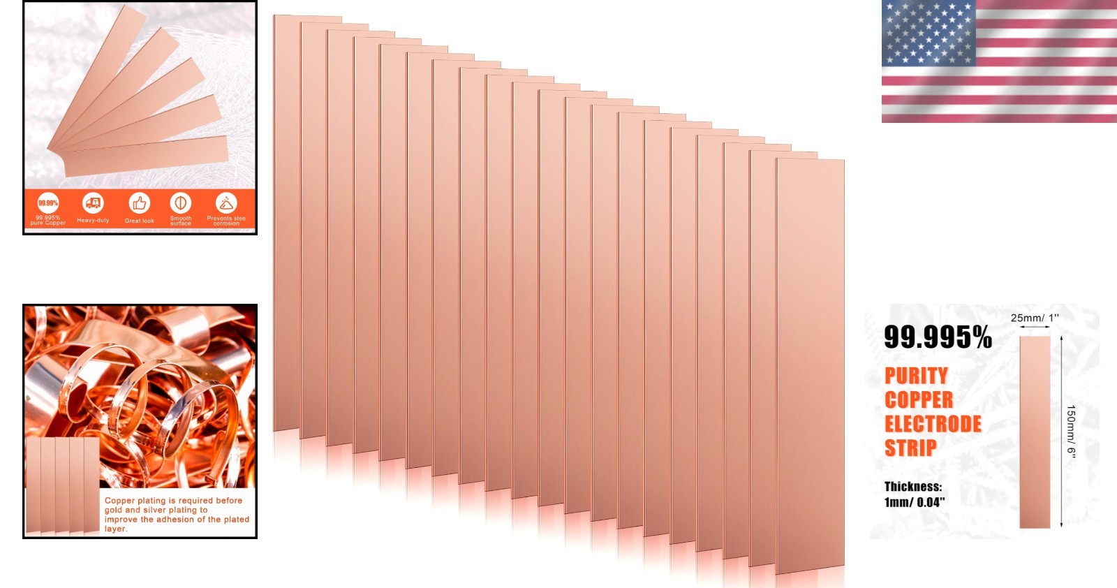 Copper Electrode Strip for Steel Protection (20)