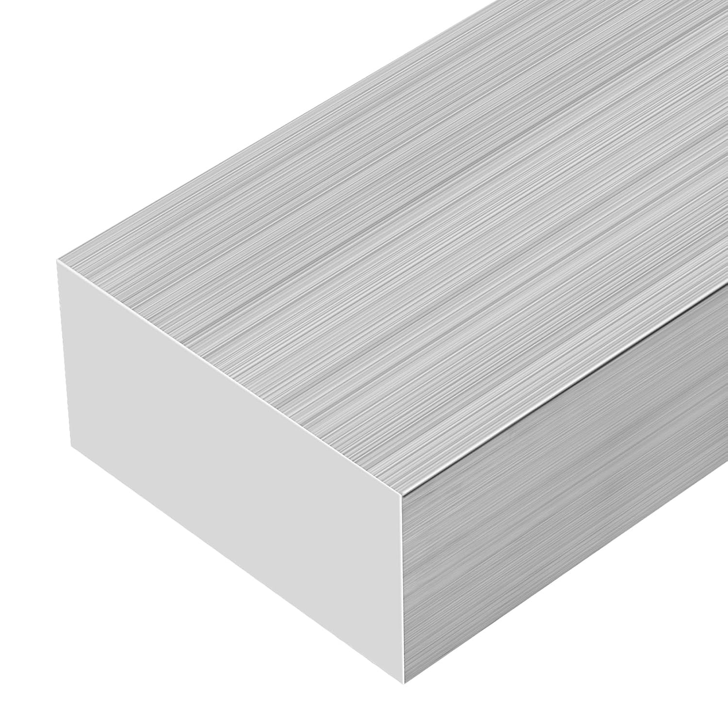 4PCS 1 X 2 X 4 Inch Aluminum Bar, 6061 Aluminum Solid Flat Block, Aluminum Mill