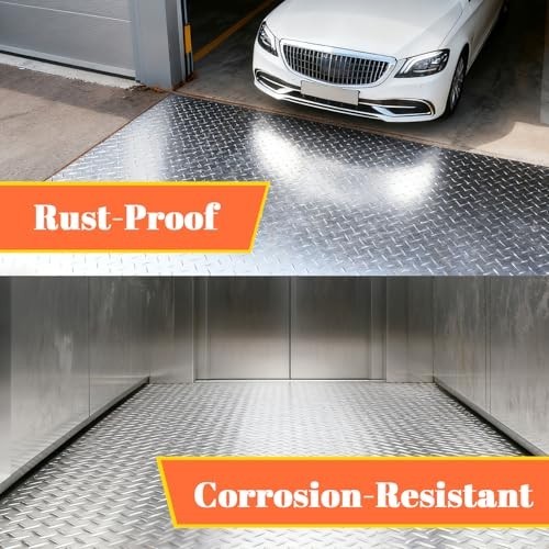 Heavy Duty Aluminum Diamond Plate Sheet, 3003 H22, 17GA, Rust-Resistant Metal Pa