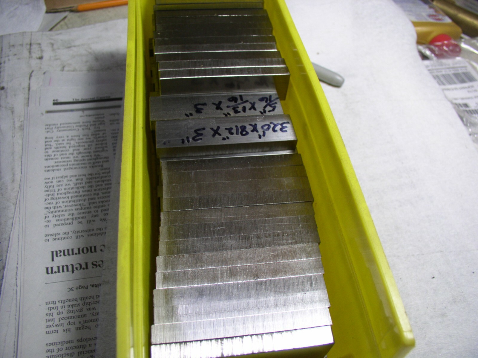 STAINLESS STEEL FLAT STOCK 1 PC.5/16″ X 3/4″+ X 3″ 316 STAINLESS MEDICAL GRADE