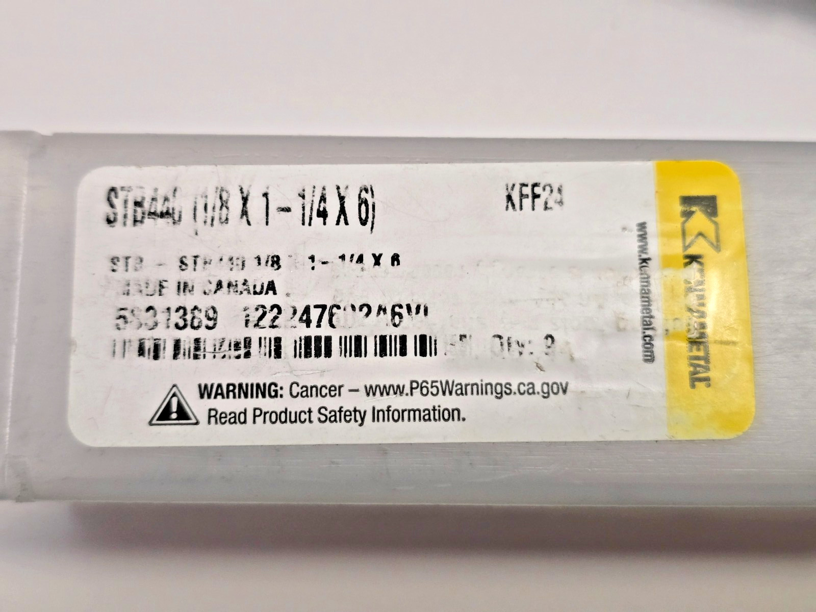 STB-440: Solid Carbide Unground Strip 1/8″ Thick x 1-1/4″ W x 6″ L (PACK of 9)