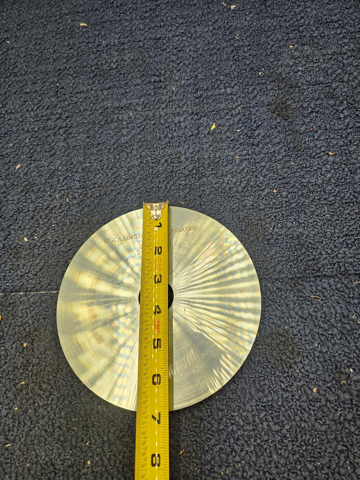(QTY 7) Round Steel Plate 1″ ID, 6-5/8″ OD, CS 2 OSIG 24302592 Size 4″