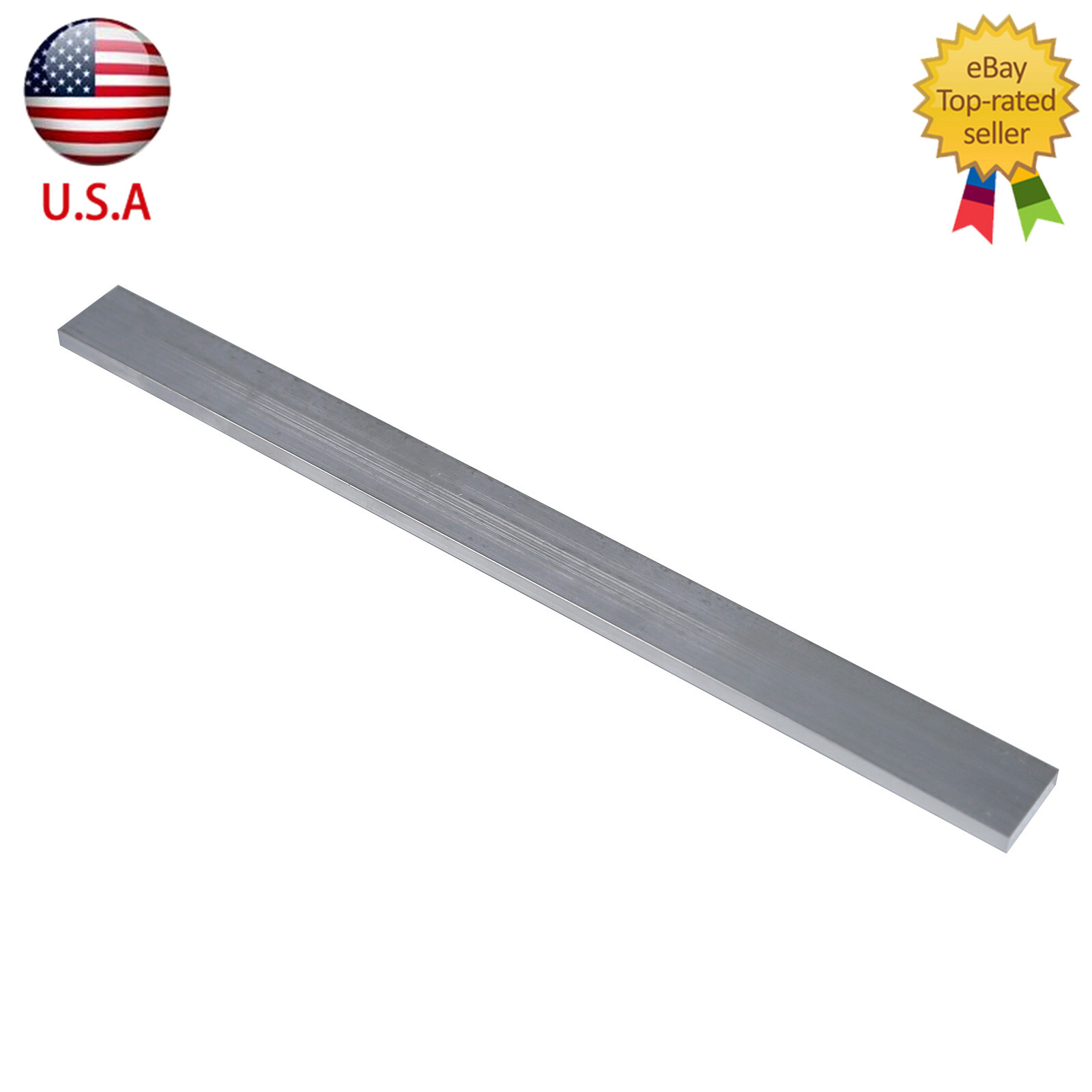 2x Metal T6061 Aluminum Flat Plate Sheet Stock Length 300mm Width 25mm Thick 6mm