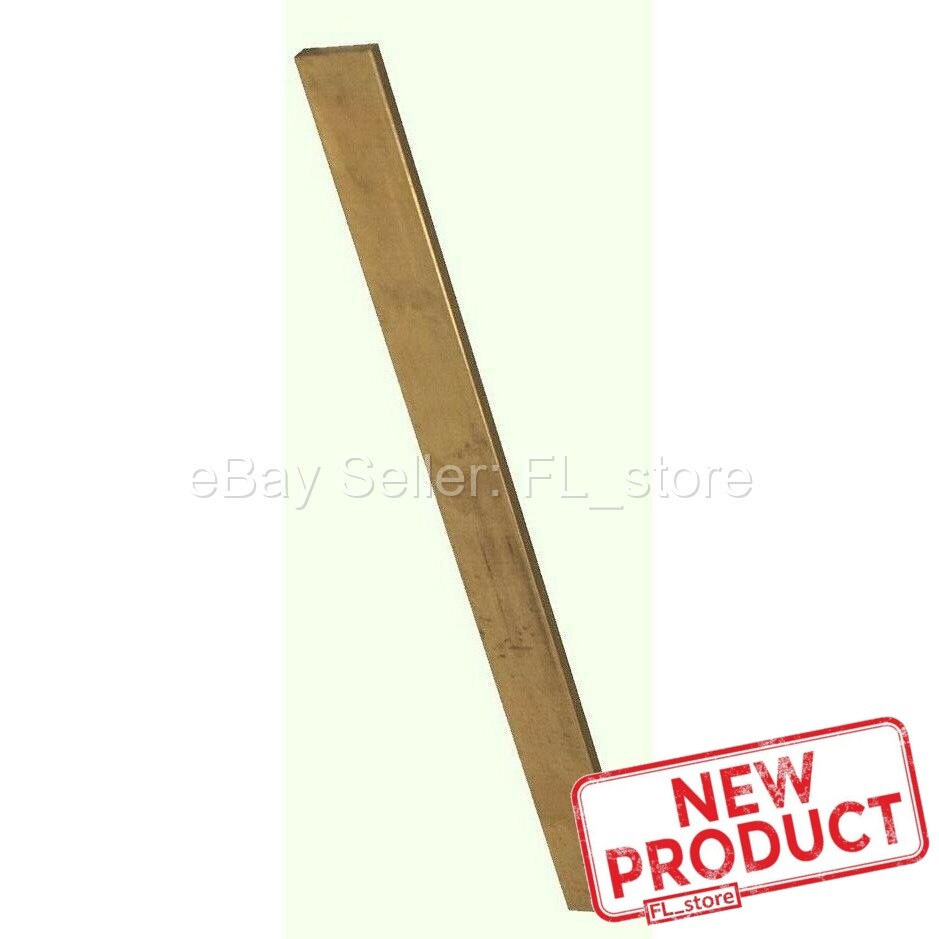 Solid Brass Flat Stock 1/8″ x 1/2″ x 3 Feet Alloy 360 Mill 36″ Long Rectangle