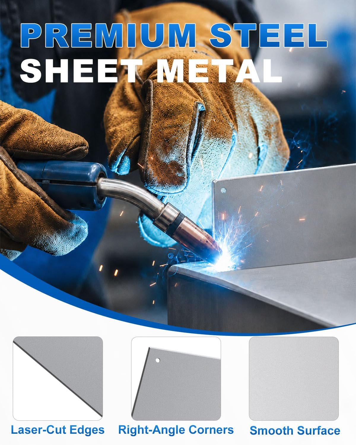 20 Gauge 12 X 6 Steel Sheet Metal 2 Pcs, Cold Rolled Mild Steel Plates | Weldabl
