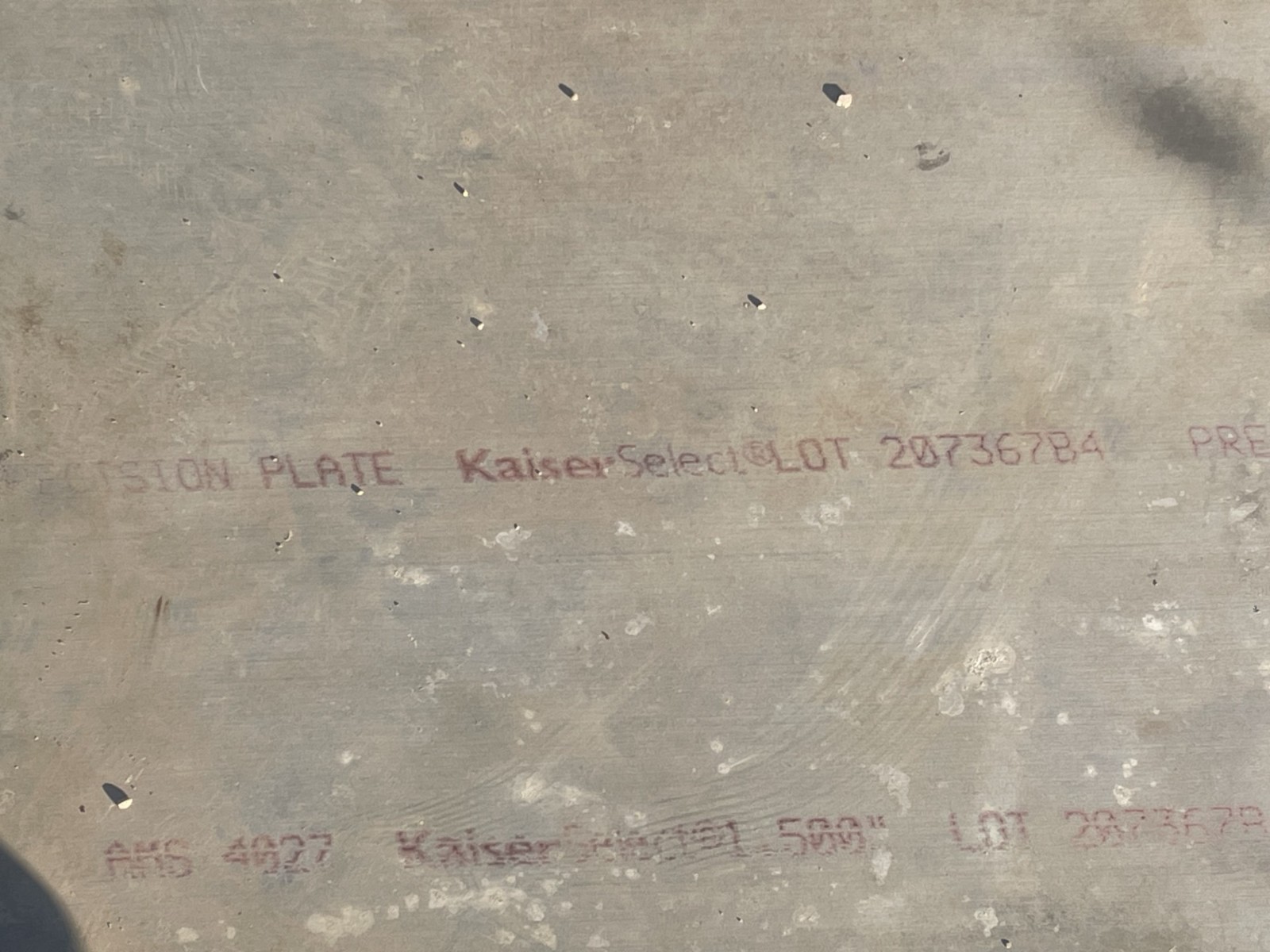 Kaiser Select 6061-T651 1.50″ x 48.5″ x 101″ Aerospace Aluminum Plate
