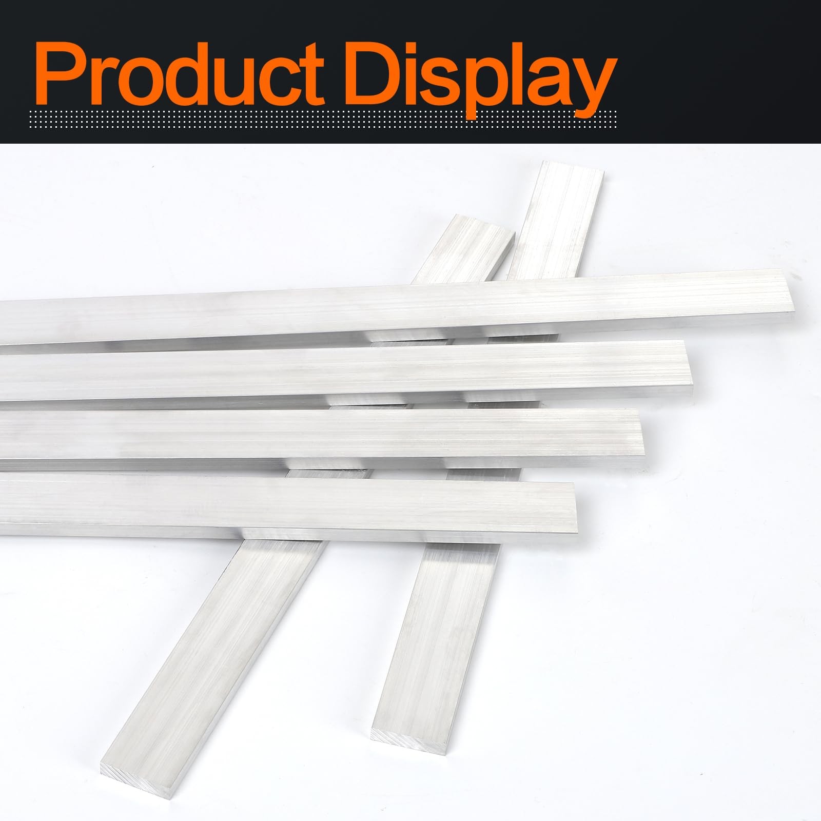 Square Aluminum Flat Bar 6061 Plate T6511 Solid Mill 1/4x1x12 Inch 6 PCS