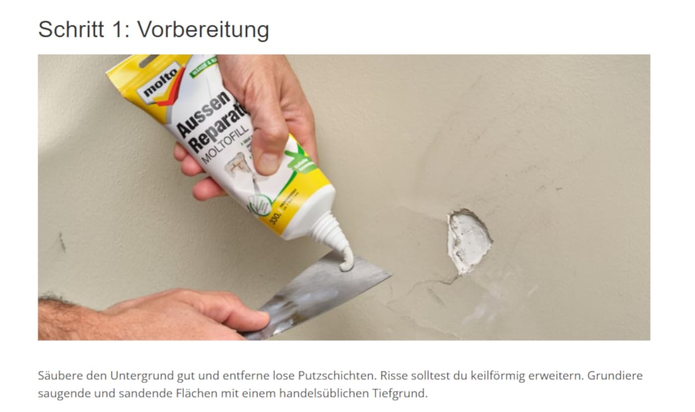 Exterior Repair Moltofill, Exterior Finished Filler for Small Touch Up Paint…