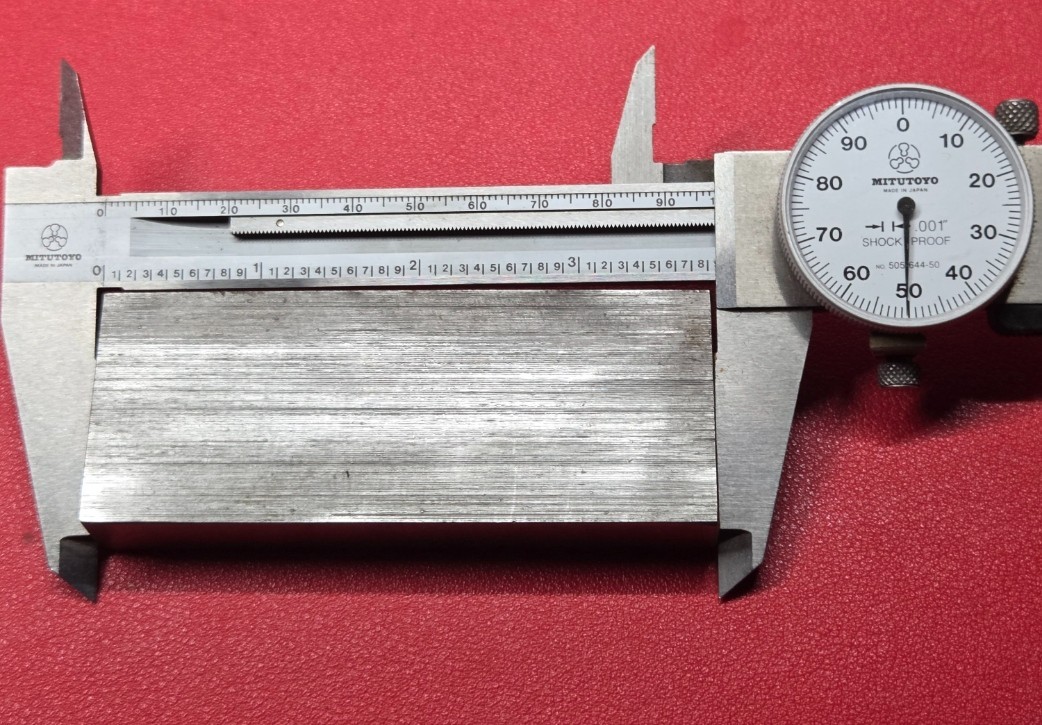 D2 Tool Steel Block Billet 3.850″ L x 1.525″ W x 0.61″ Thick, 15.6 Oz.
