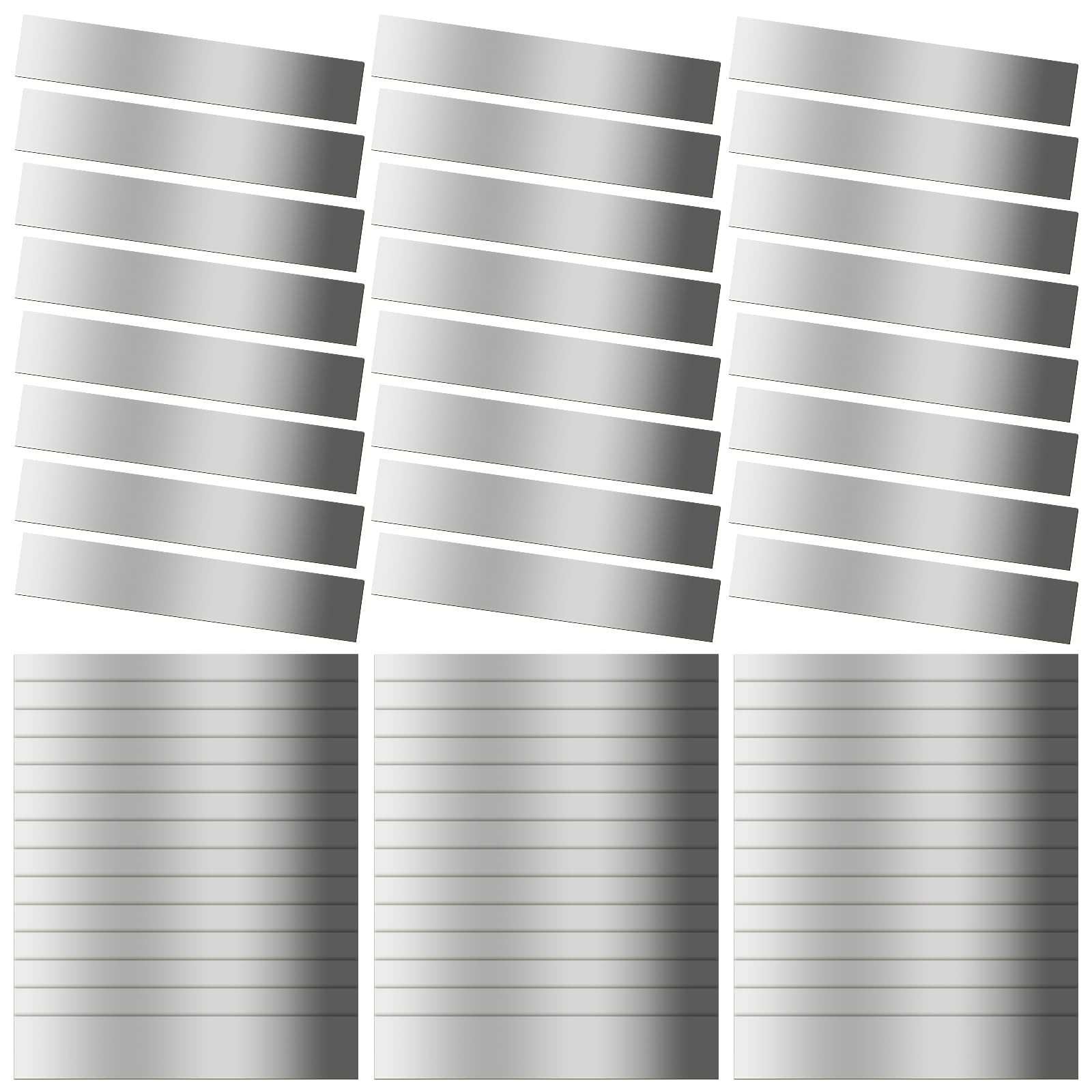66 Pcs Stainless Steel Shim Stock Set, 11 Thicknesses for Leveling & Alignment