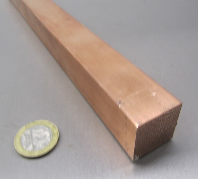 182 Copper Square Bar 1.0″ Thick x 1.0″ Wide x 3 Foot Length
