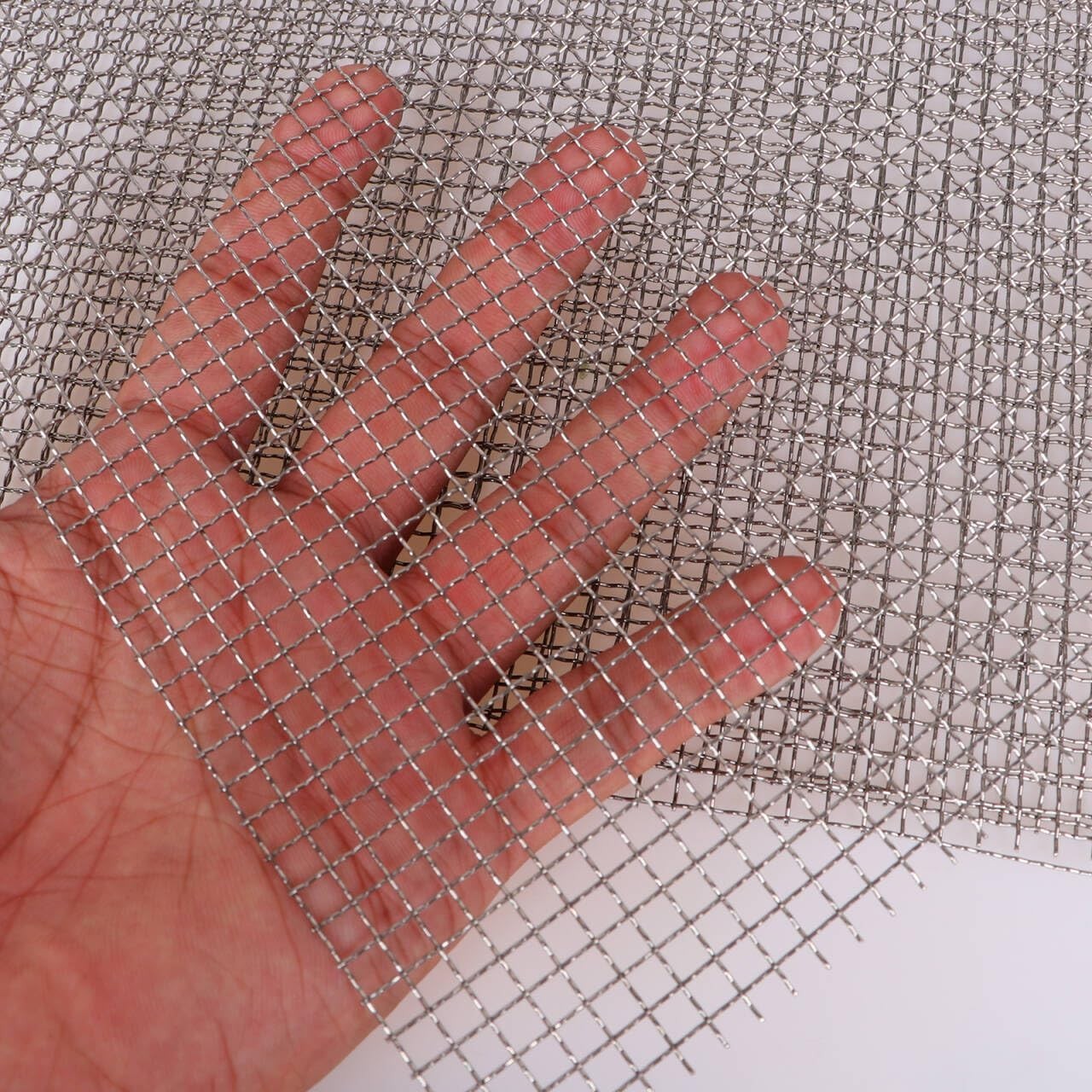 4 Pack 8.26×11.8in Stainless Steel Wire Mesh Sheets 5 Mesh Screen