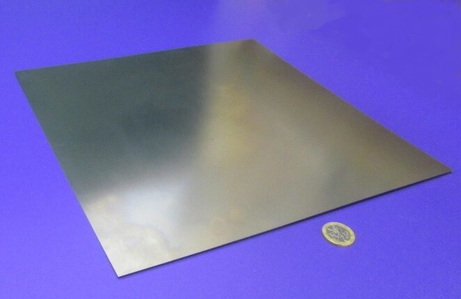 301 Stainless Steel Sheet Shim, .010″ (+/-.0007″) x 12.0″ Width x 12″ Length