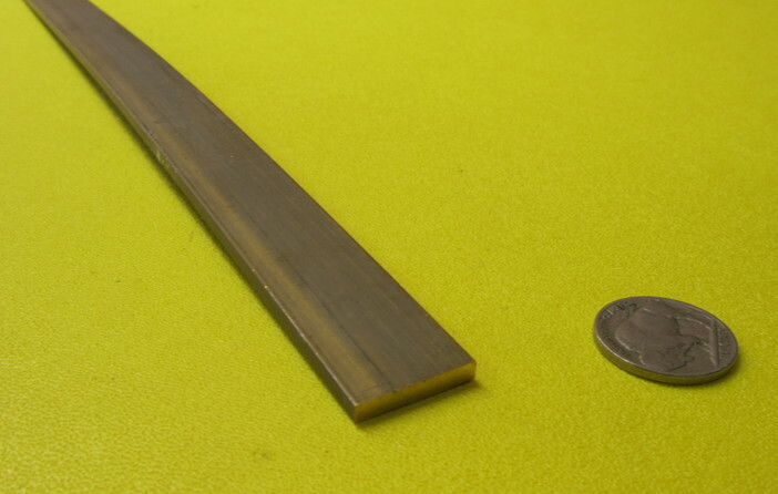 385 Brass Flat Bar 1/8″ Thick x 3/4″ Wide x 4 Foot Length