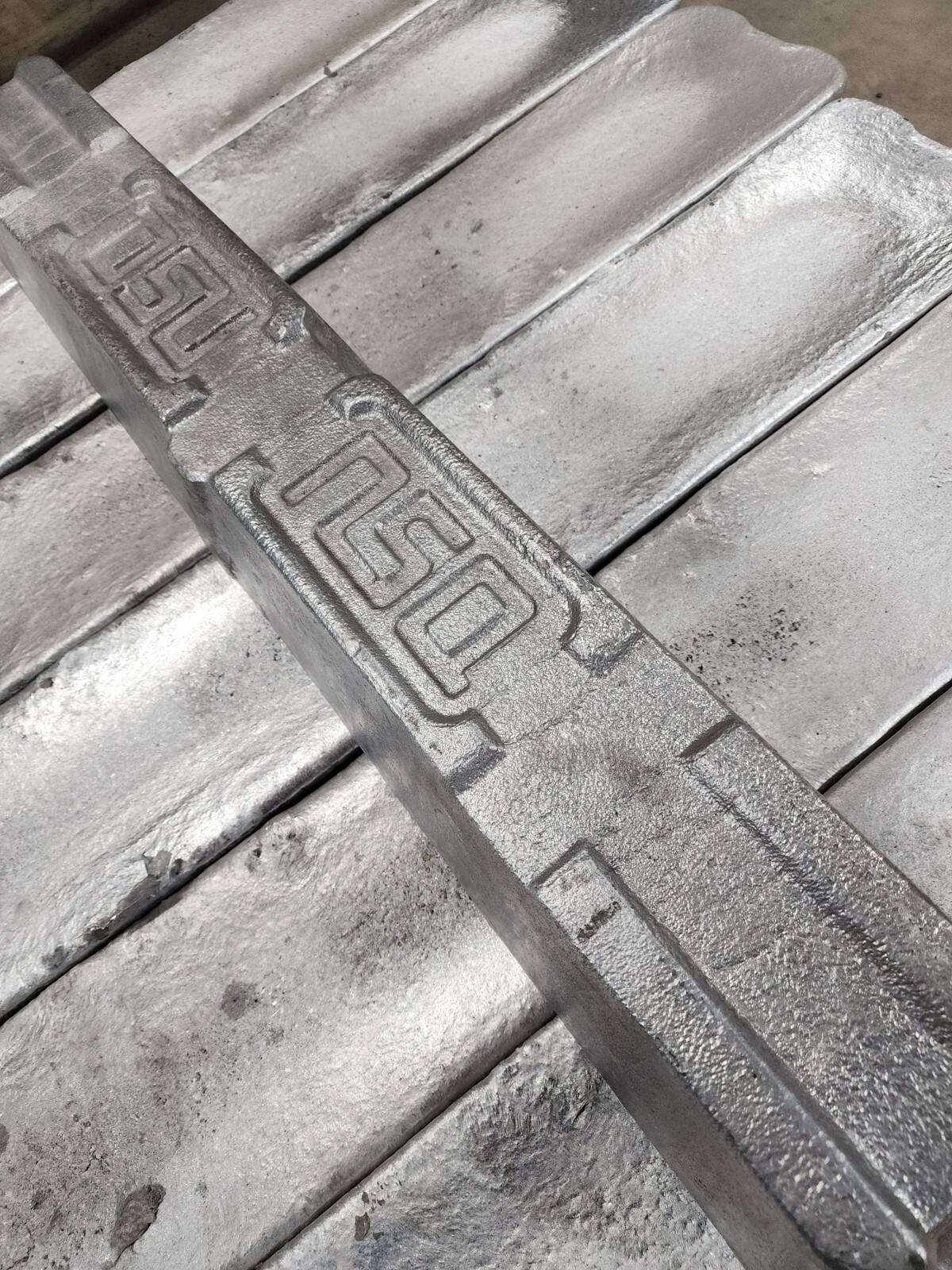 Aluminum Ingot A356.2A Casting Alloy 35 LBS Stamped w/lot number.