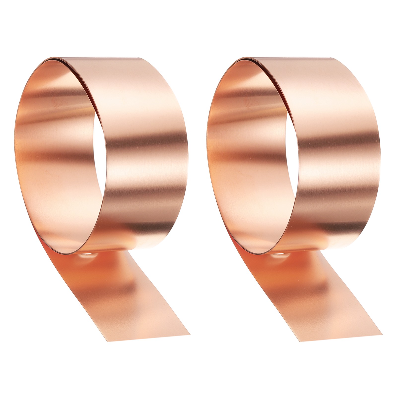2pcs Copper Sheet Roll 0.2mm Thick Copper Flashing Strip (1.6″ Width x 3.28ft)