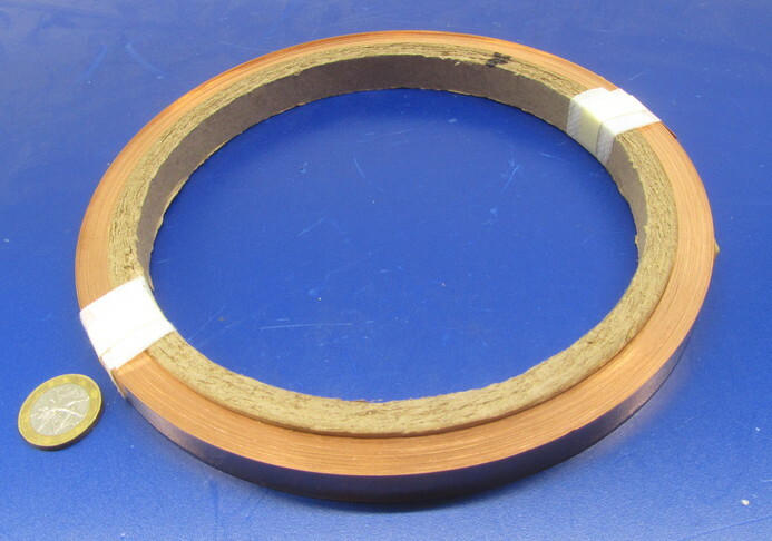 110 Copper Foil Soft Temper .007″ Thick x 1/2″ Wide x 100 Foot Length
