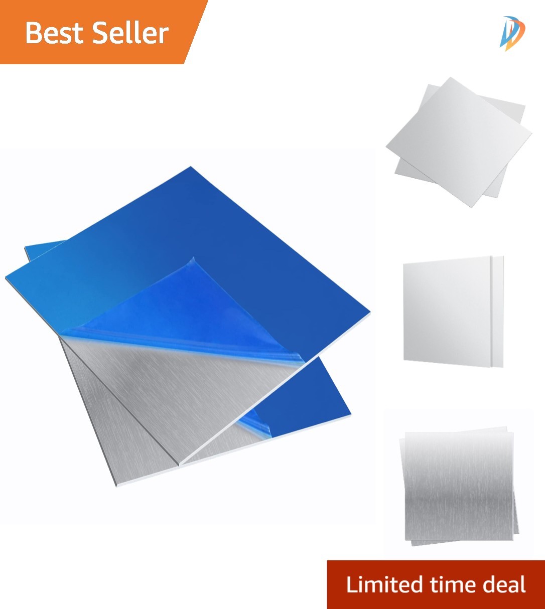 Heat Treatable 6061 Aluminum Plates, 6″ x 6″ x 0.04″ – Ideal for Structural Use