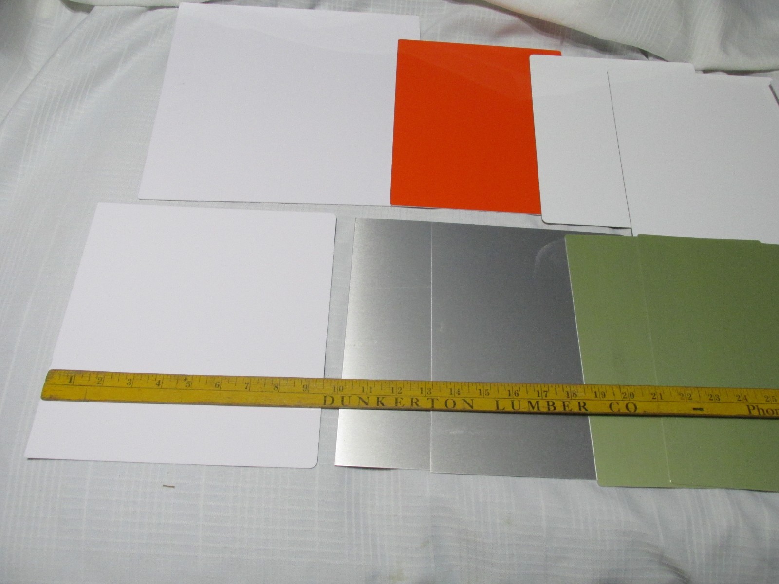 Various Sizes Aluminum Sheet Metal Thin Flat Lot of 13
