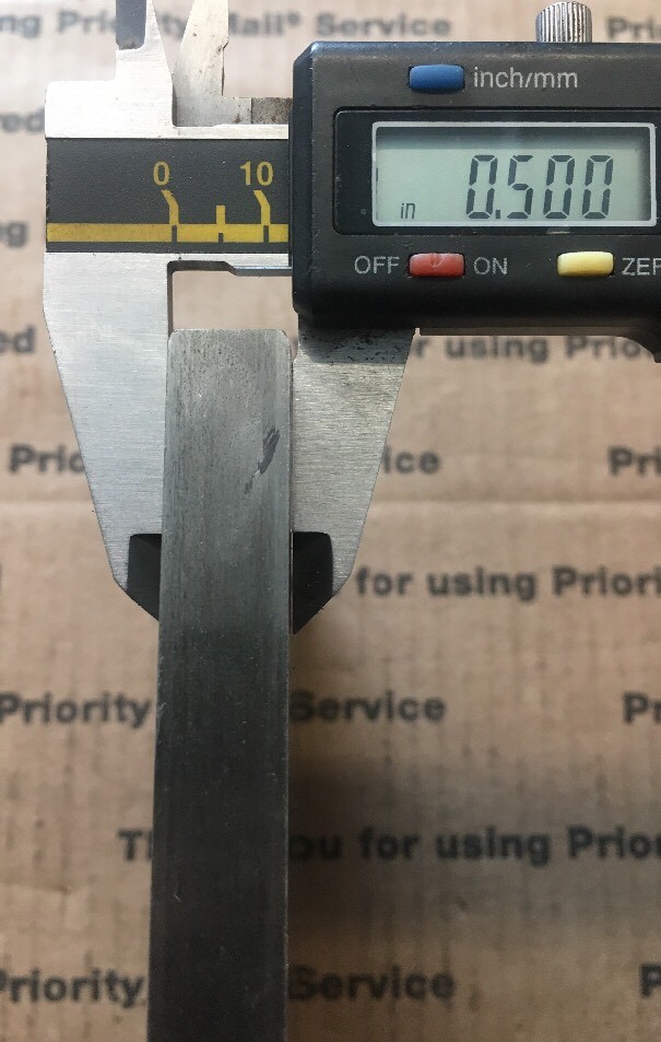 1/2 X 6 Flat Steel Bar 1018 Machining Cold Rolled 0.500 Smooth Finish 12″ L