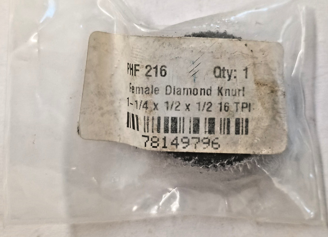 Female Diamond Knurl 1-1/4×1/2×1/2 16 TPI Form Roll 90 Deg 78149796