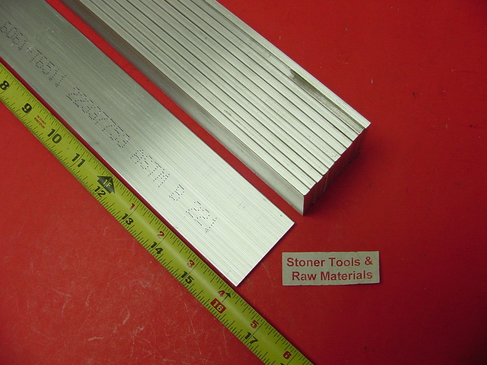 12 Pieces 3/16″ X 2″ ALUMINUM 6061 T6511 FLAT BAR 16″ long Extruded Mill Stock