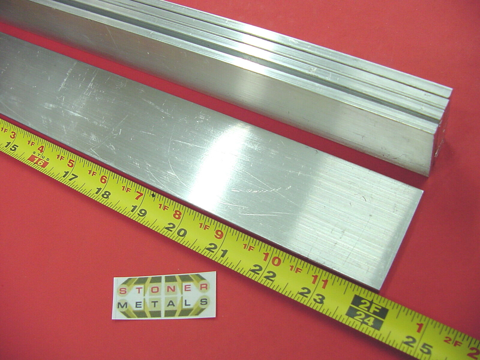 5 Pieces 3/16″ X 2″ ALUMINUM 6061 T6511 FLAT BAR 24″ long Extruded Mill Stock