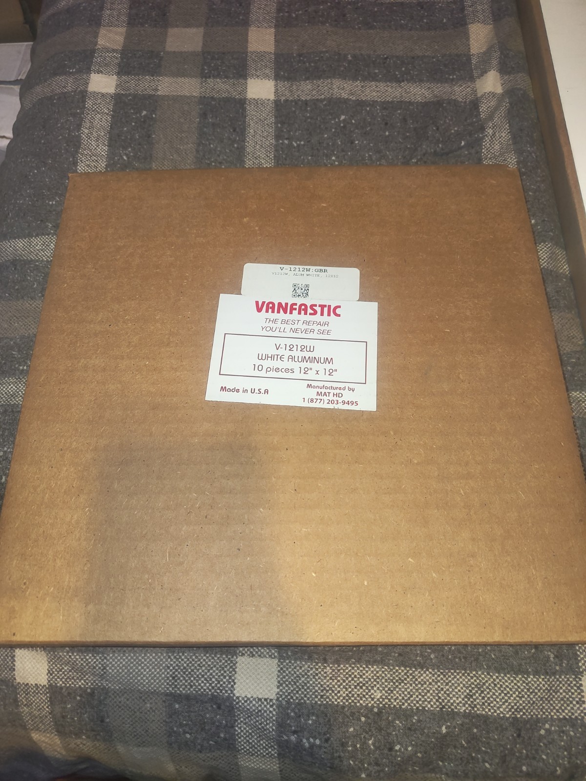 Vanfastic White Aluminum Sheets 12″ X 12″, V-1212W, Made in USA (5 Pieces)