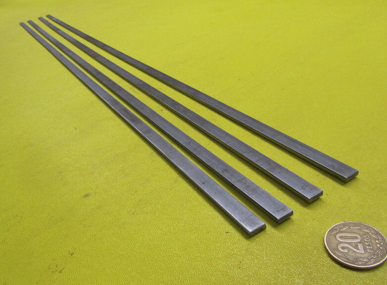 1018 Steel Bar, 1/8″ Thick x 3/8″ Wide x 36″ Length, 4 Pcs