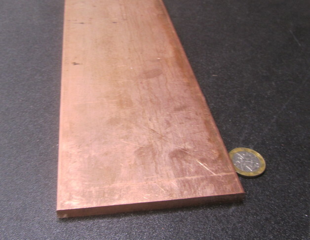 110 Copper Bar 1/2 Hard, 5/16″ Thick x 4.0″ Wide x 24 Inch Length