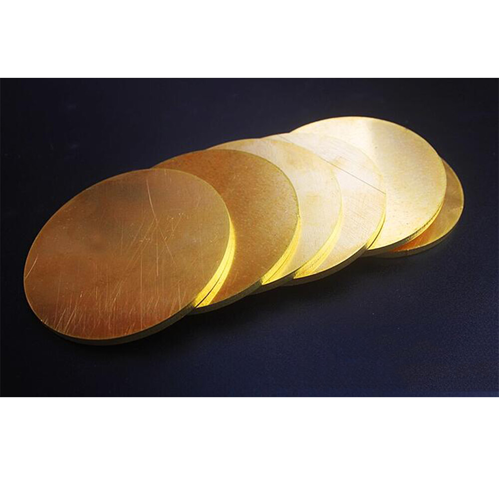 Brass Metal Sheet Round Brass Sheet Solid Brass Disc Yellow Metal Select Size