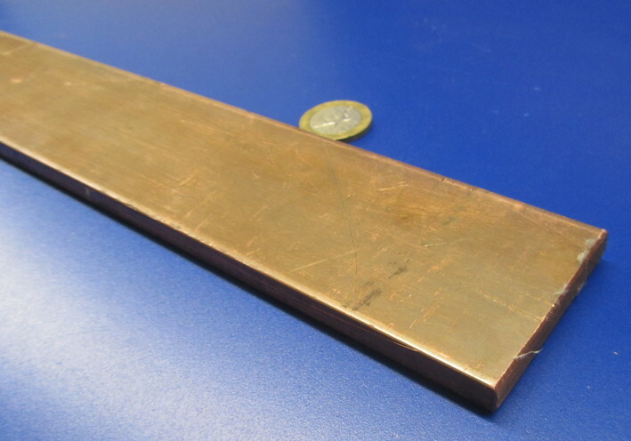 110 Copper Bar H02, 5/16″ Thick x 2.0″ Wide x 24 Inch Length