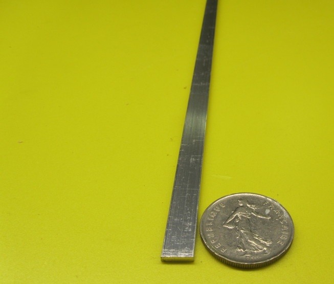 6061 T651 Aluminum Bar, 3/32″ (.093″) Thick x 3/8″ Wide x 12″ Length, 10 Unit