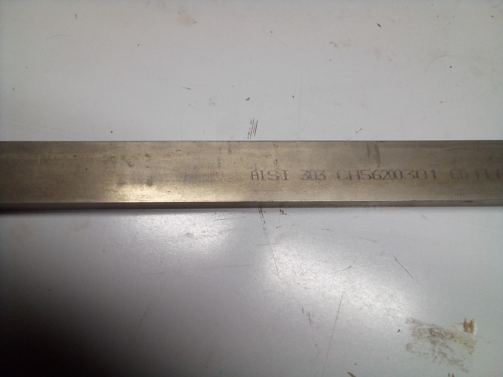 Stainless Steel Flat Stock 1″ x13/4 x80″ Bar Rectangular 303 Stainless steel