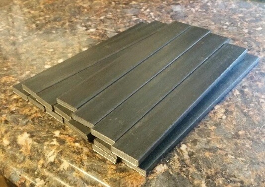 15 Hardy tool 1″ x 1/4″ SOLID flat stock blacksmith Anvils Forging A36 steel bar