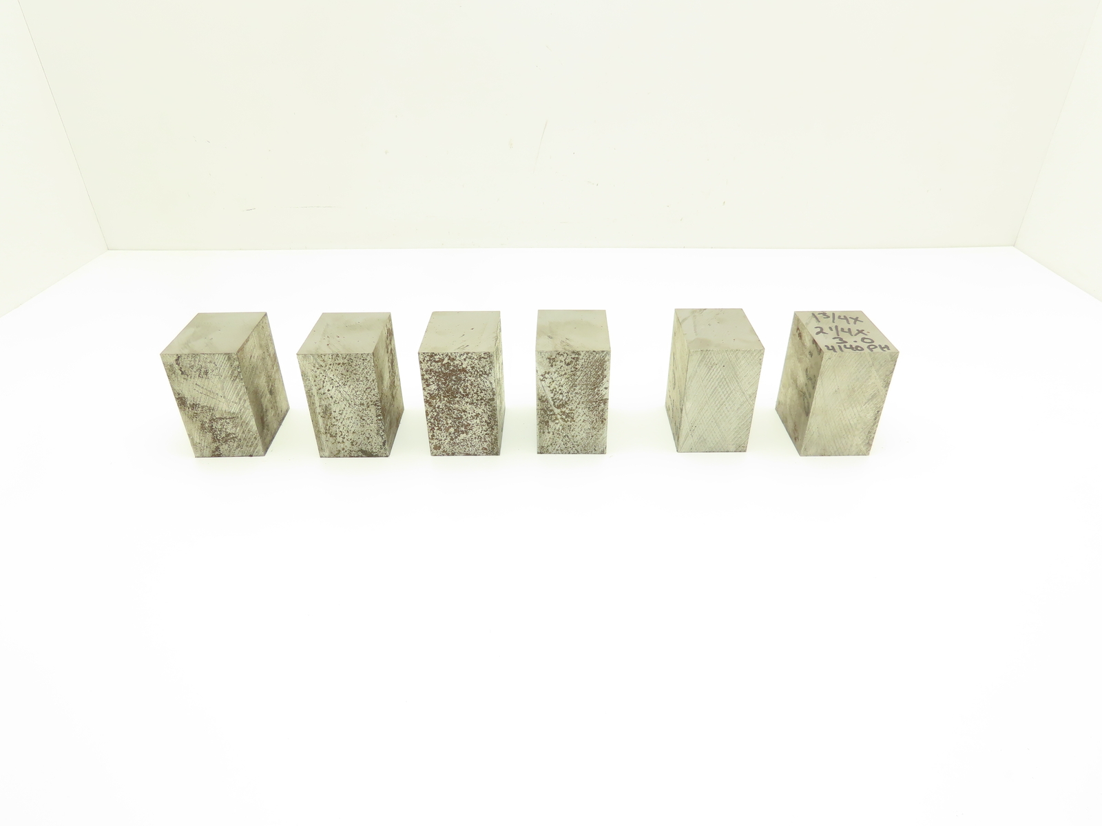 4140 PH Alloy Steel Flat Bar Stock 1-3/4″x 2-1/4″x 3″L Lot of 6