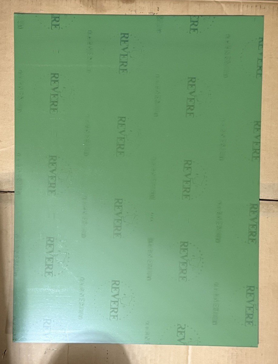 Paul Revere Magnesium Sheet Plate 24 in x 18 in 0.048 Gauge