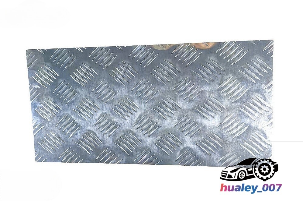 Durable Silver 5 Bar Tread Sheet 10×20 Inch Aluminum RV Trailer Plate