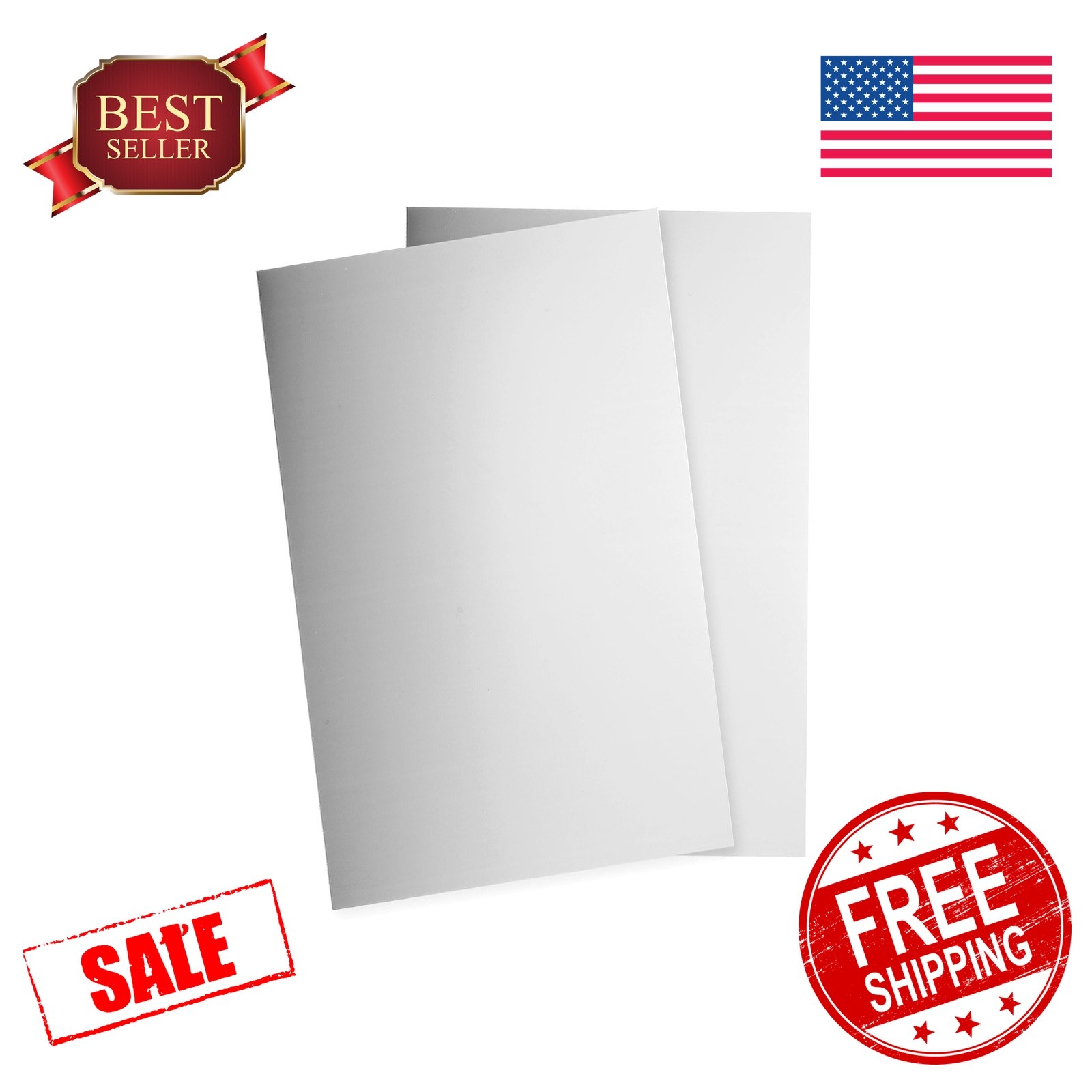 uxcell 2 Pcs 6″x4″x0.5mm Stainless Steel Sheet Plate