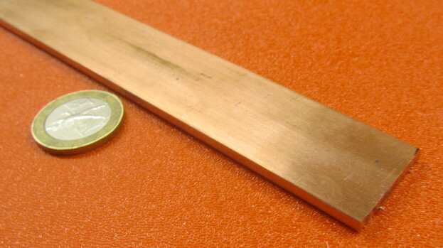 110 Copper Bar H02, 1/8″ Thick x 1.00″ Wide x 12 Inch Length