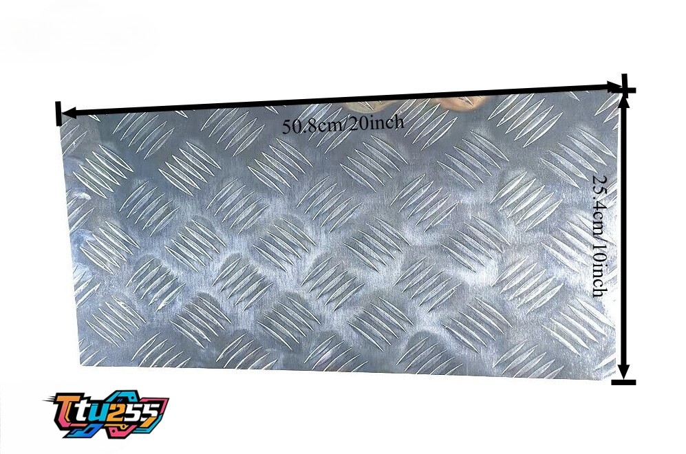 10”x20” Silver Aluminum Tread Plate Sheet for Trailer RV Garages