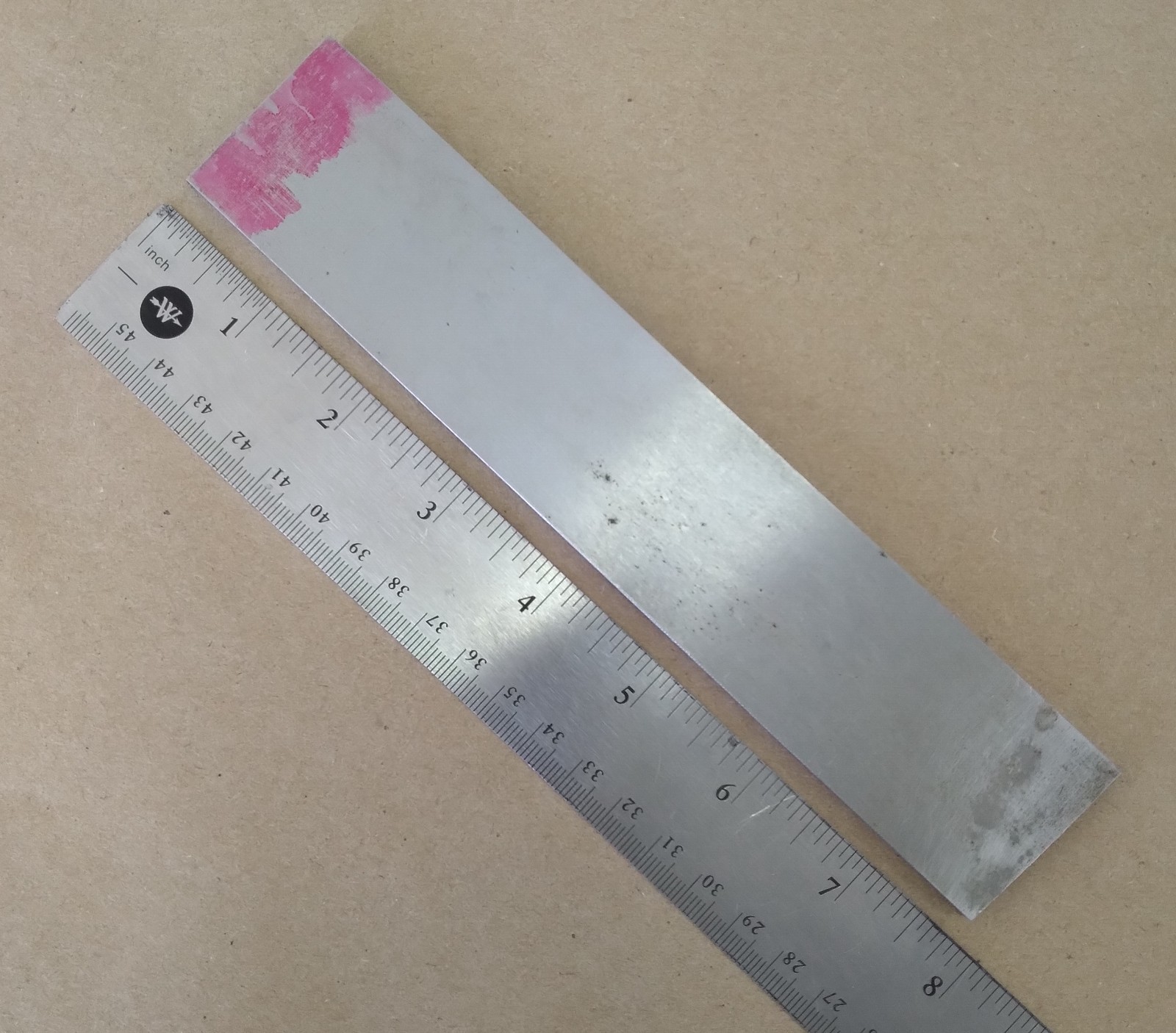 TOOL STEEL SHEET 15/64″ x 1-1/2″ X 7-3/4″ FLAT GROUND STEEL OIL HARDENING