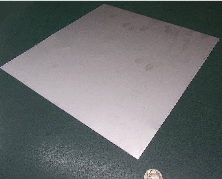 321 Weldable Stainless Steel Sheet, .020″ Thick x 12″ Wide x 12″ Length, 1 Unit